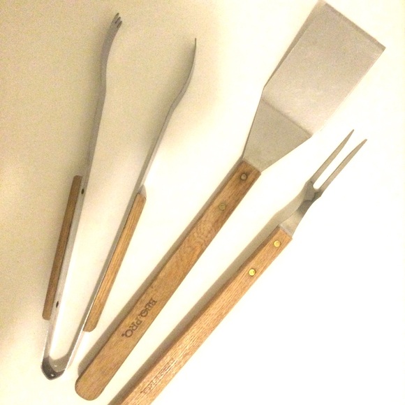 BBQ-PRO Stainless Steel Grilling Bundle - Picture 1 of 9